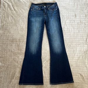 Like New Buckle Flare Jeans